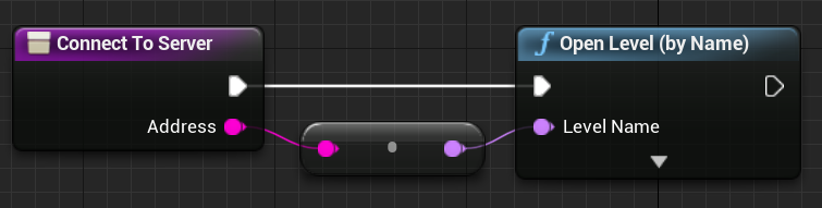 Unreal Blueprint for Connect to Server UFunction