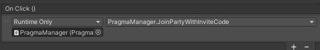 Connect JoinParty method in Unity