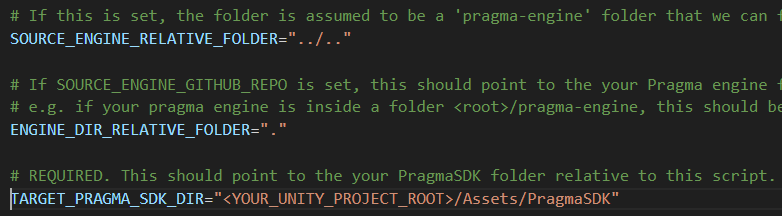 Copy update-pragma-sdk.sh into the root directory of your Unity project.