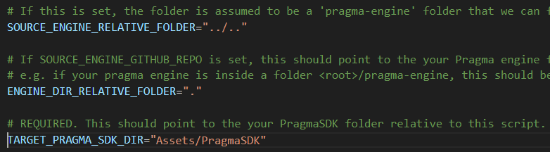 Copy update-pragma-sdk.sh into the root directory of your Unity project.